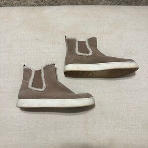 Kids Brown Suede Ankle Boots